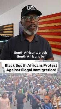 Black South Africans PROTEST 🪧 Against Illegal Aliens!