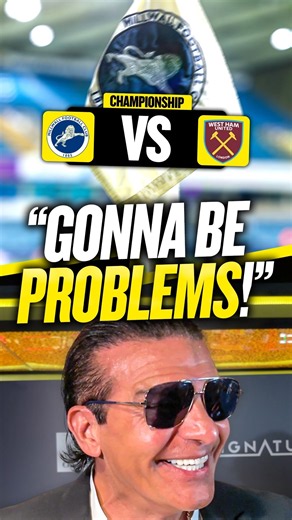 Tamer Hassan is looking forward to Millwall’s Championship clash with West Ham! 🦁⚒️
