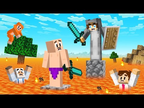 Minecraft but FLOOR IS LAVA