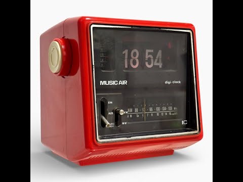 Music Air MRK-220 Flip Clock Radio | Space Age Design 1960s–70s | COPAL Mechanism #vintage