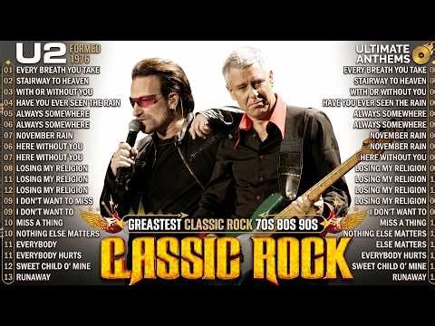 U2, Nirvana, Led Zeppelin, AC/DC, Bon Jovi, Aerosmith – Classic Rock Essentials