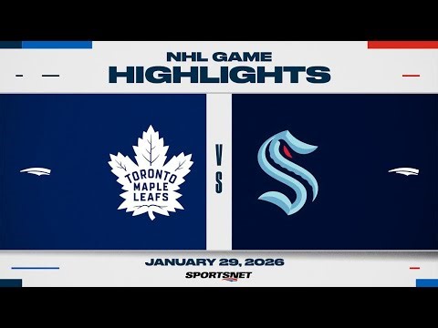 NHL Highlights | Maple Leafs vs. Kraken - January 29, 2026