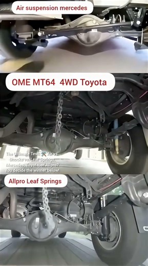 Air vs OME MT64 vs Leaf Springs ⚠️ Mercedes vs Toyota