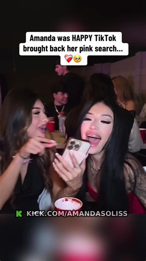 Amanda Celebrates TikTok's Return of Pink Search