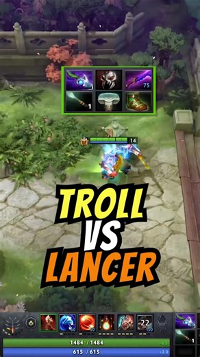 Troll versus Phantom Lancer - Dota Gameplay #dota #dota2 #дота #дота2