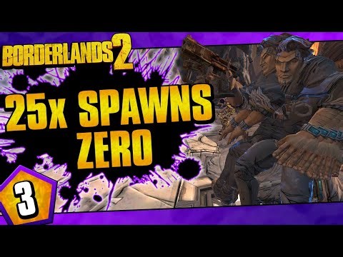 Borderlands 2 | 25x Spawns Zer0 Challenge Run | Day #3