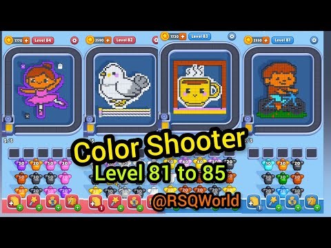 Color Shooter game Level 81 to 85 Complete gameplay walkthrough 