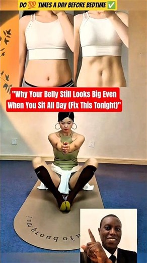 Why Your Belly Still Looks Big Even When You Sit All Day (Fix This Tonight) #shorts