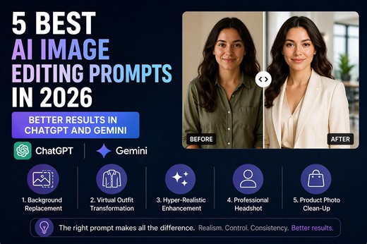 5 Best AI Photo Editing Prompts in 2026: How to Get Better AI Images