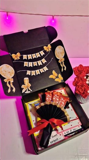 DIY gift hamper box✨️❤️#shorts #ytshorts #trendingnow #giftideas #birthdaygift #birthday #best