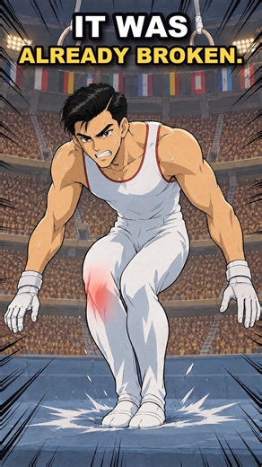 His Knee SNAPPED… and He Still Wasn't Done 🤯 #Olympics #Gymnastics #TrueStory