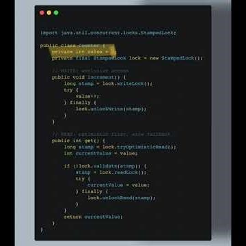 StampedLock in Java — Optimistic Reads Explained Simply #java #concurrency #shorts #youtubeshorts
