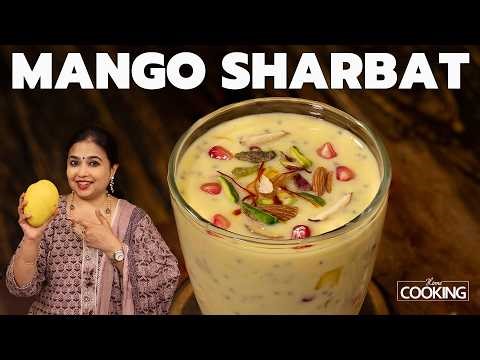 Mango Sharbat Recipe | Summer Drinks | Easy Mango Dessert | Best Summer Cooler