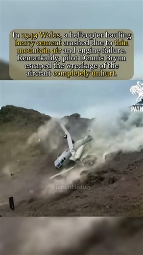 The 1949 Crash He Shouldn’t Have Survived 🚁
