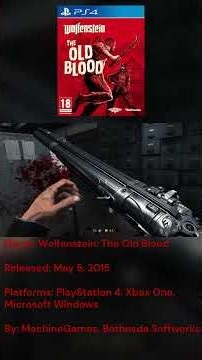 Wolfenstein: The Old Blood #wolfensteintheoldblood #wolfenstein #BJBlazkowicz #FPS #shootergame