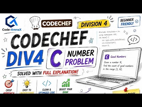 CodeChef Div4 – Problem C solved with a clean & beginner-friendly explanation