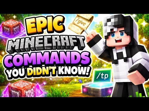 FIVE MINECRAFT COMMANDS YOU DIDN'T KNOW 😮😱😱