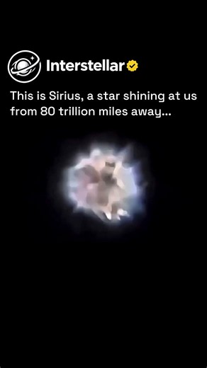 The brightest star in our night sky Sirius located nearly 8 Light years away from us 😯#space