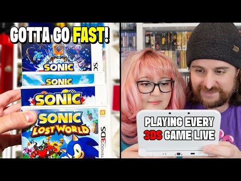 🔴 Sonic Live Stream! - Playing EVERY Physical Nintendo 3DS Game LIVE! (Part 40)