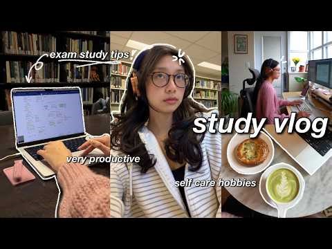study vlog 🍵 productive days in my life: HOW to study for exams, late nights & switch 2 unboxing
