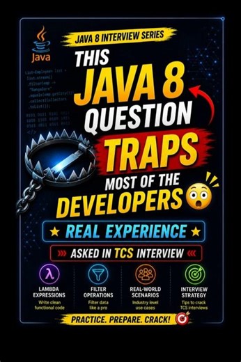 This Java 8 Question TRAPS Developers😳| TCS Real Interview #tcs #interview #shorts #techtalesbysafar