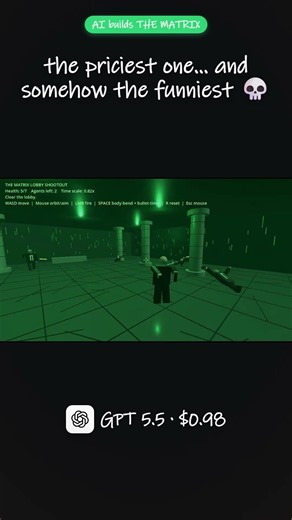3 AIs built THE MATRIX 🕶️ (one cost 46¢)