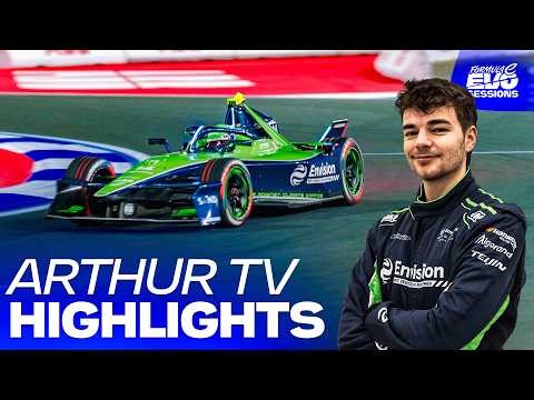 Arthur TV drives the world's quickest race car! | Formula E EVO Sessions best moments