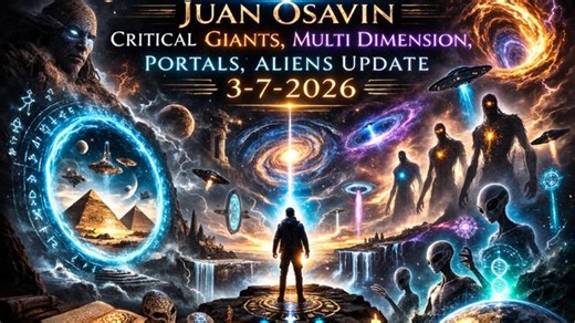 Juan Osavin Critical Giants, Multi Dimension, Portals, Aliens Update 3-7-2026