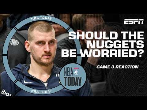 NBA Today ranks their WORRY LEVEL for Nuggets after Game 3 loss to Timberwolves 👀