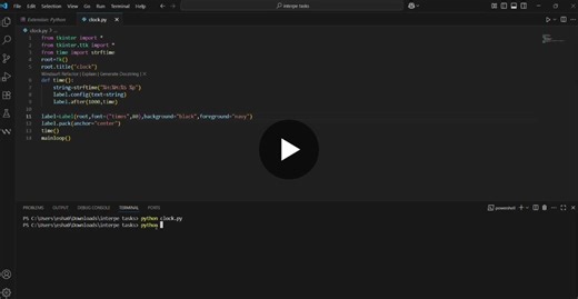#python #digitalclock #tkinter #internship #learningbydoing #internpe #week1 #codingjourney #pythonprojects | Abi Karthika K