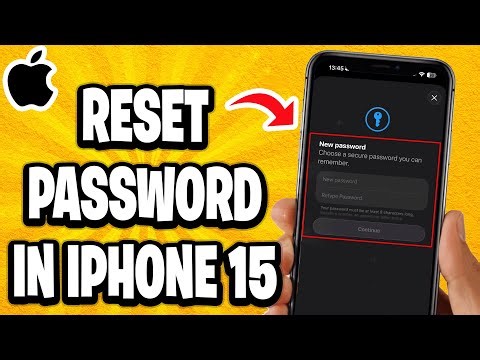 How To Reset Password In iPhone 15