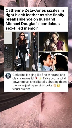 Catherine Zeta-Jones sizzles in tight black leather as she finally breaks silence on #entertainment