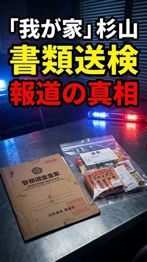 我が家・杉山裕之さん、ウインナーなど7点で書類送検と報道
