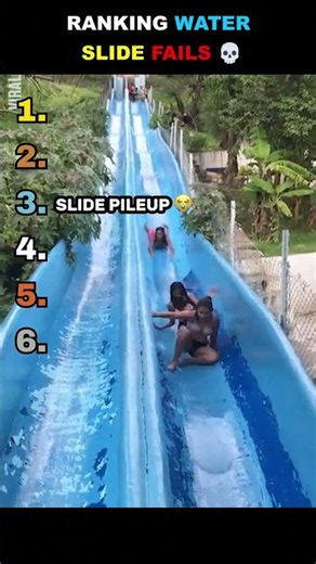Ranking Funniest Water Slide Fails 💀