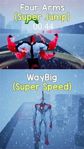 FourArms (Super Jump) vs WayBig (Super Speed)🏁 Ben 10 Fan Made Galvan Game