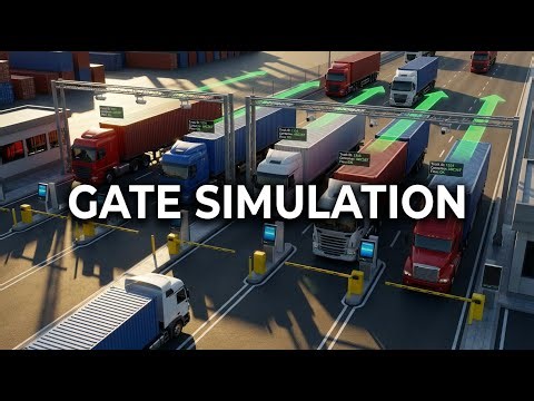 Container Terminal Gate Simulation using FlexTerm