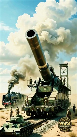 The German Gustav largest artillery piece ever built in human history.
