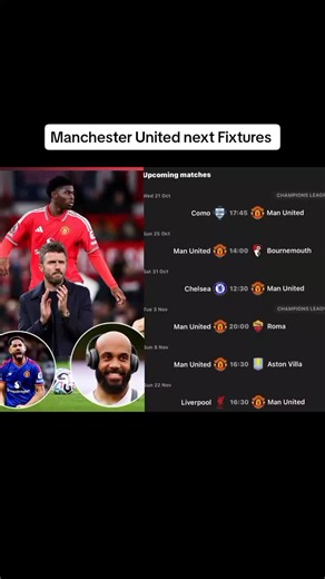 Manchester United next fixtures: Champions League schedule & key matches