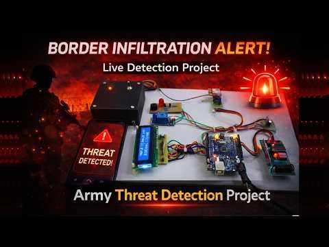 Border Intrusion Detection System Using Arduino and GSM | Real Time Working Model