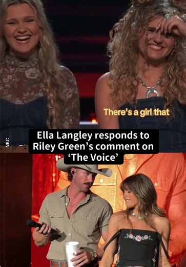 While on IG Live, Ella Langley responded to the Riley Green moment on ‘The Voice’ where he seemingly “took credit” for her successful music career. 👀 (Courtesy: NBC, IG/Ella Langley) #EllaLangley #RileyGreen #TheVoice #CountryMusic