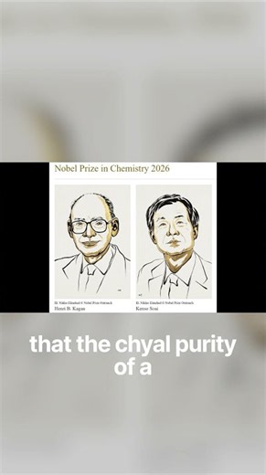 The noble prize in chemistry 2026 #chemikora #science #sciencefacts