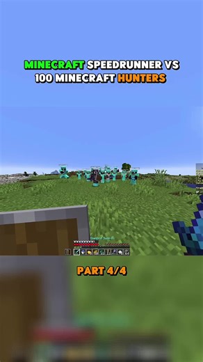Minecraft Speedrunner VS 100 Minecraft Hunters I Part 4 I #Minecraft #minecrafter #Gaming #yt #dream