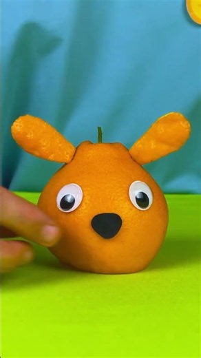 DIY Puppy Lamp from an Orange! 🍊🐶