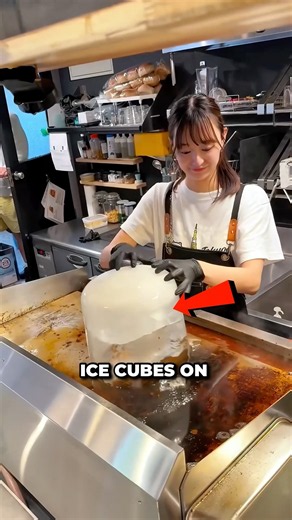 This Chef Used Ice To Clean The Griddle Spotless 😮