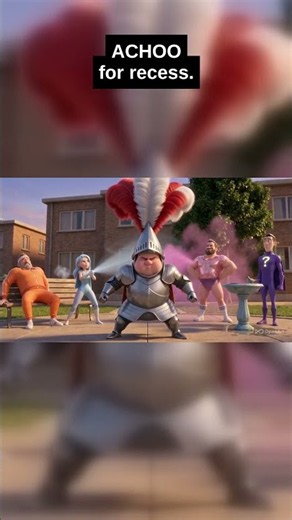 ACHOO for Recess! | Mighty Mishaps Funny Superhero Cartoon #Shorts