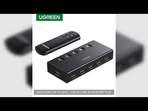 UGREEN HDMI Switch 5 in 1 Out 4K@60Hz, HDMI Splitter with Remote 5 Port HDMI Switcher Selector Suppo