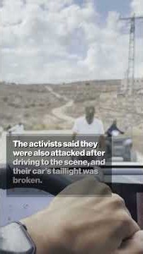 Witness Captures French Mayor on Ground After ‘Violent’ West Bank Settler Attack #shorts