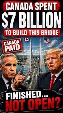 Canada Spent $7 Billion on America's Bridge 🇨🇦🌉 So Why Isn't It Open Yet?
