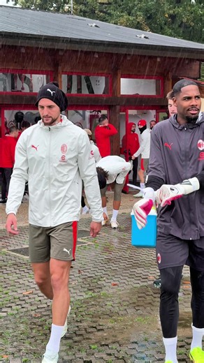 AC Milan rainy day training ASMR