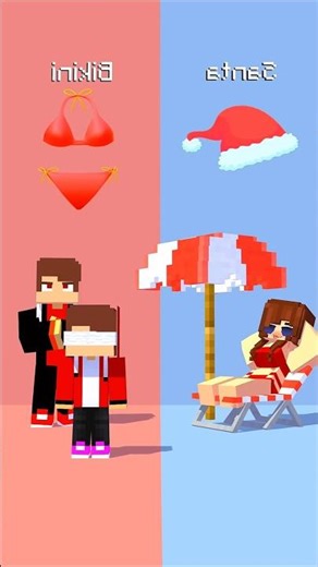 JJ Hot or Cold 🥵 - MAIZEN Minecraft Animation (Part 5) #minecraft #brainrot #animation